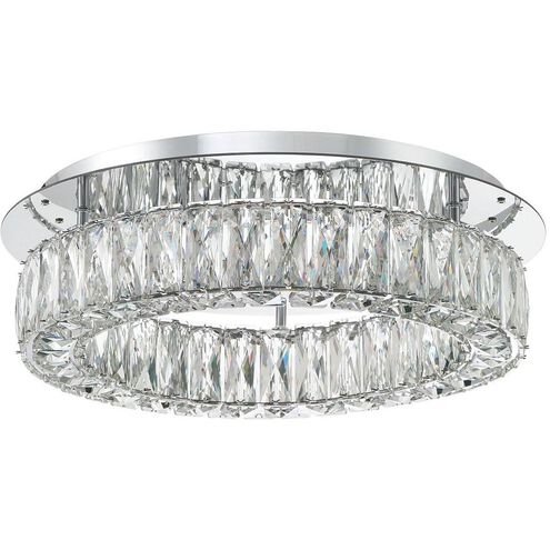 Kinsley 1 Light 18 inch Polished Chrome Flush Mount Ceiling Light