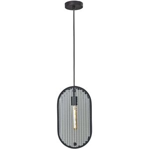 Landon 1 Light 8.75 inch Black Pendant Ceiling Light