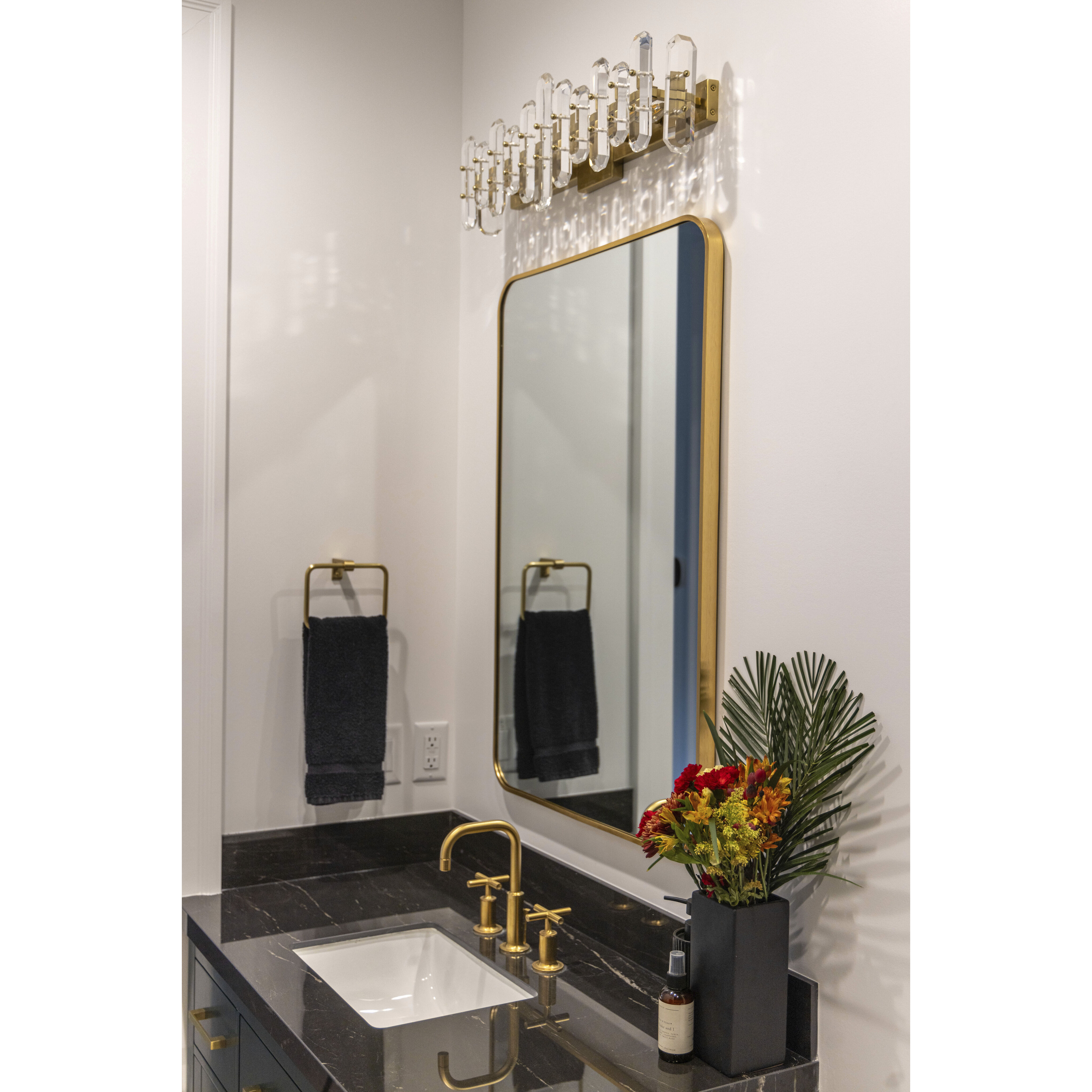 Bolton 3 Light 25.25 inch Aged Brass Bathroom Vanity Light Wall Light