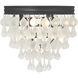 Calypso 3 Light 10.5 inch Matte Black Flush Mount Ceiling Light