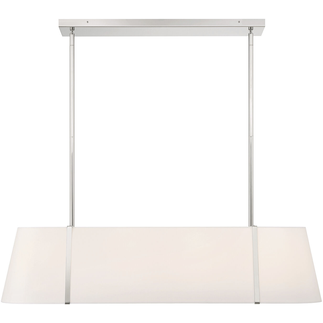 Fulton 4 Light 41.75 inch Polished Nickel Linear Chandelier Ceiling Light