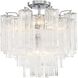 Addis 4 Light 17.75 inch Polished Chrome Semi Flush Ceiling Light in Clear