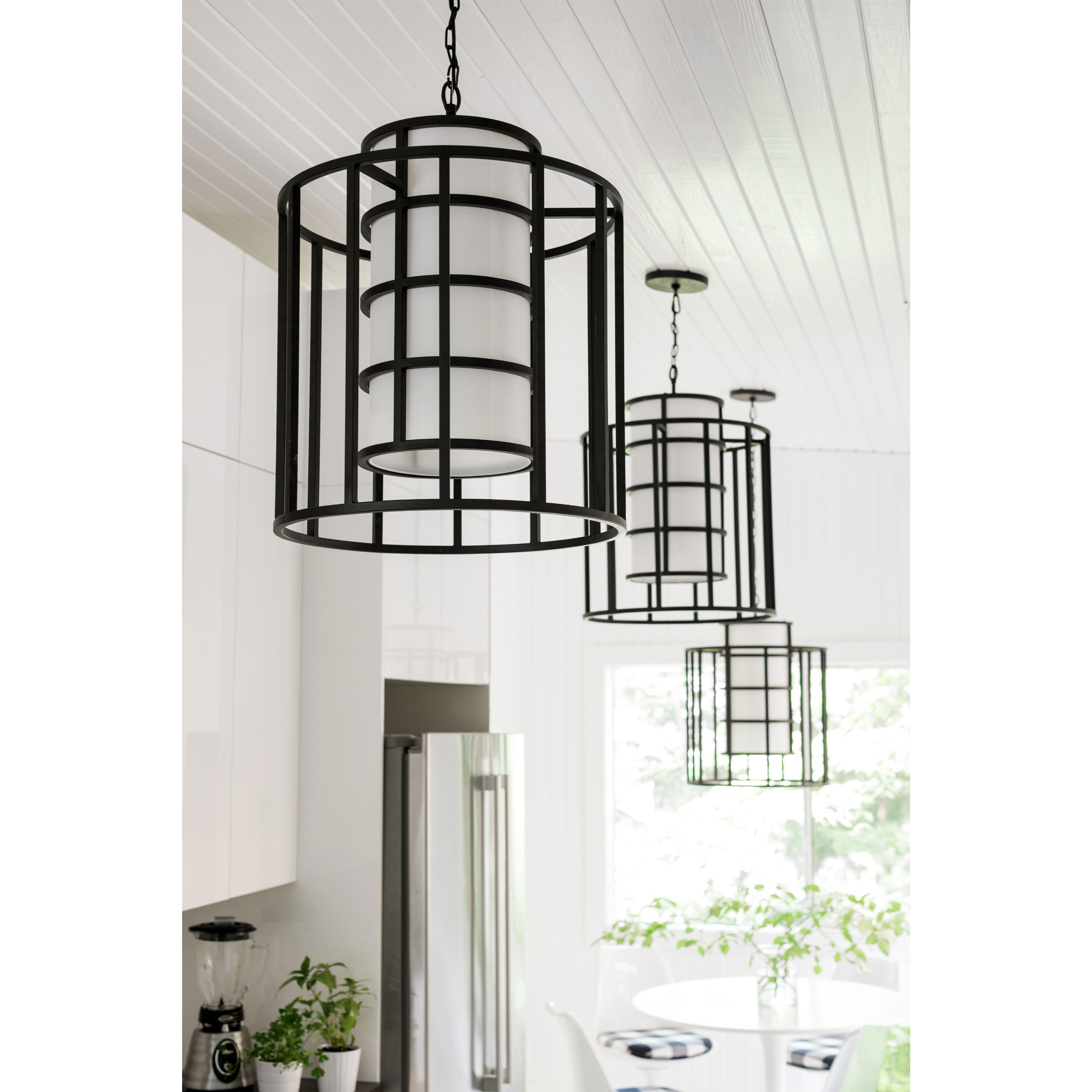 Hulton 6 Light 21 inch Matte Black Chandelier Ceiling Light