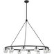 Aragon 12 Light 48 inch Matte Black Chandelier Ceiling Light