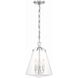 Voss 3 Light 11 inch Polished Nickel Mini Chandelier Ceiling Light