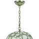 Palla 1 Light 13 inch Antique Silver Mini Chandelier Ceiling Light