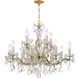 Maria Theresa 12 Light 30 inch Gold Chandelier Ceiling Light in Clear Hand Cut