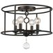 Cameron 4 Light 15 inch English Bronze Semi Flush Ceiling Light