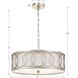 Graham 6 Light 18 inch Antique Silver Chandelier Ceiling Light