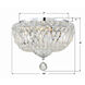 Roslyn 3 Light 10 inch Polished Chrome Flush Ceiling Light