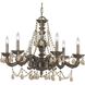 Paris Market 6 Light 28 inch Venetian Bronze Chandelier Ceiling Light in Golden Teak Hand Cut