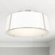 Fulton 3 Light 18 inch Polished Nickel Semi Flush Ceiling Light