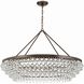 Calypso 8 Light 40 inch Vibrant Bronze Chandelier Ceiling Light