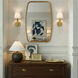 Broche Sconce Wall Light in Antique Gold