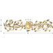 Marselle 5 Light 42 inch Antique Gold Bathroom Vanity Light Wall Light