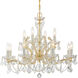 Maria Theresa 12 Light 29 inch Gold Chandelier Ceiling Light in Clear Hand Cut