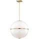 Truax 4 Light 30 inch Aged Brass Pendant Ceiling Light