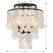 Brielle 3 Light 13 inch Dark Bronze Flush Ceiling Light