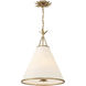 Broche 4 Light 18 inch Antique Gold Pendant Ceiling Light