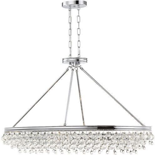 Calypso 8 Light 39.75 inch Polished Chrome Chandelier Ceiling Light