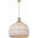Zanzibar 6 Light 26 inch Soft Gold Pendant Ceiling Light