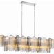 Addis 14 Light 51.75 inch Polished Chrome Chandelier Ceiling Light in Tronchi Glass Autumn
