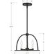 Abbott 3 Light 13.75 inch Black Mini Chandelier Ceiling Light