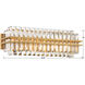 Hayes Sconce Wall Light in Aged Brass