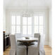 Broche 6 Light 27 inch Matte White Chandelier Ceiling Light