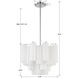 Addis 4 Light 17.75 inch Polished Chrome Mini Chandelier Ceiling Light in White