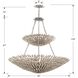 Broche 18 Light 40 inch Antique Silver Chandelier Ceiling Light