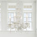 Paris Market 4 Light 13.5 inch Antique White Mini Chandelier Ceiling Light in Clear Hand Cut