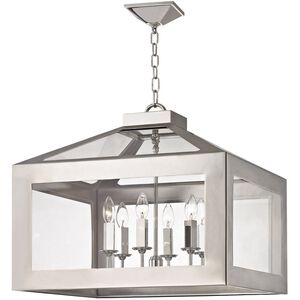 Hurley 6 Light 21 inch Polished Nickel Chandelier Ceiling Light