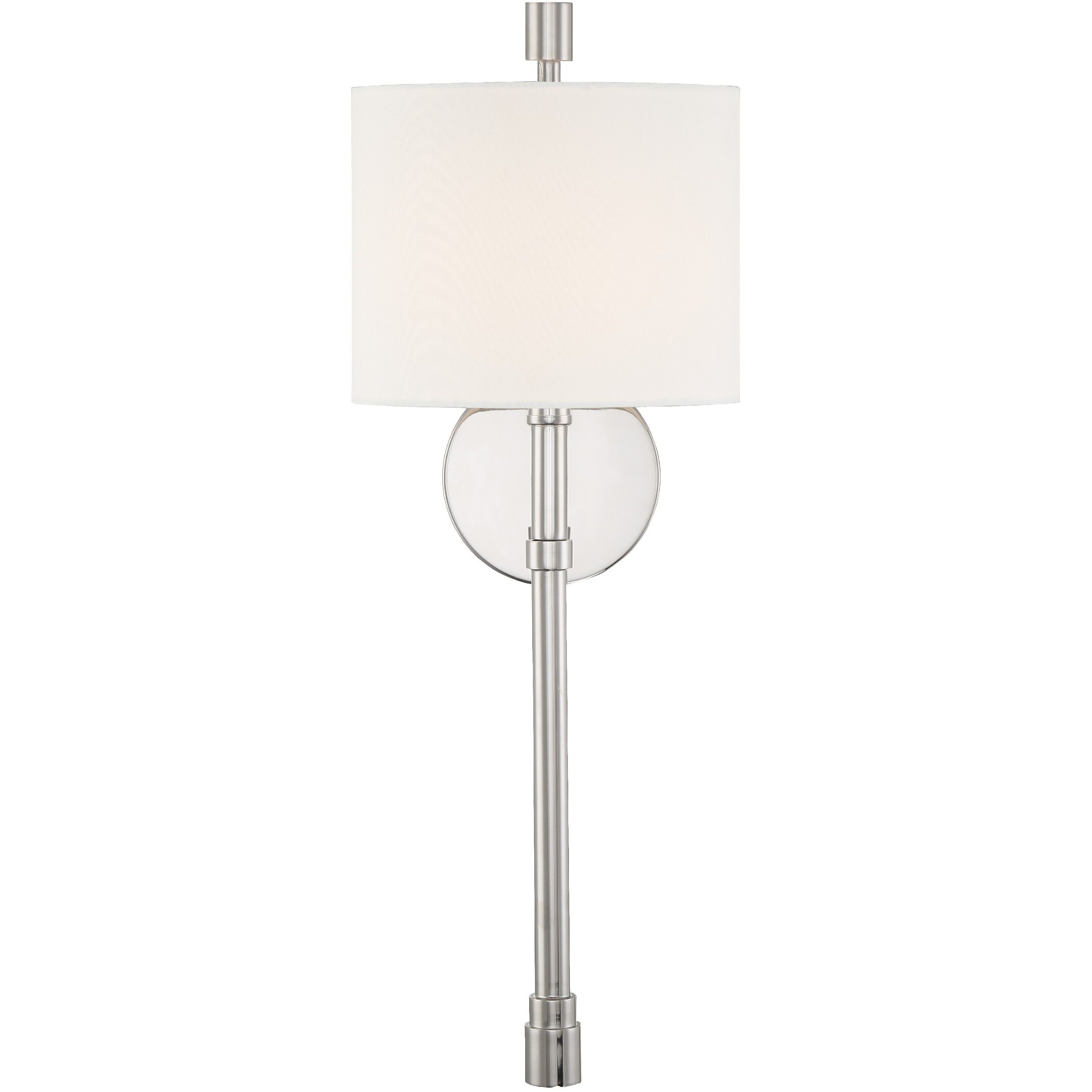 Rachel Bath Sconce Wall Light in Polished Nickel
