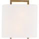 Fremont 2 Light 10 inch Vibrant Gold ADA Sconce Wall Light