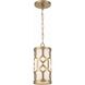 Jennings 1 Light 6 inch Aged Brass Mini Pendant Ceiling Light