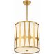 Royston Pendant Ceiling Light in Antique Brass and Black