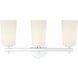 Colton 3 Light 23.25 inch Polished Chrome Bathroom Vanity Light Wall Light