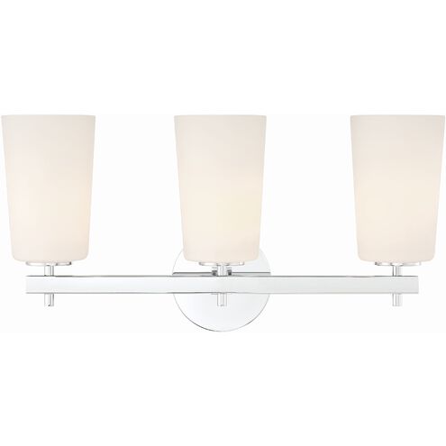 Colton 3 Light 23.25 inch Polished Chrome Bathroom Vanity Light Wall Light