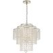 Arielle 4 Light 18 inch Antique Silver Chandelier Ceiling Light
