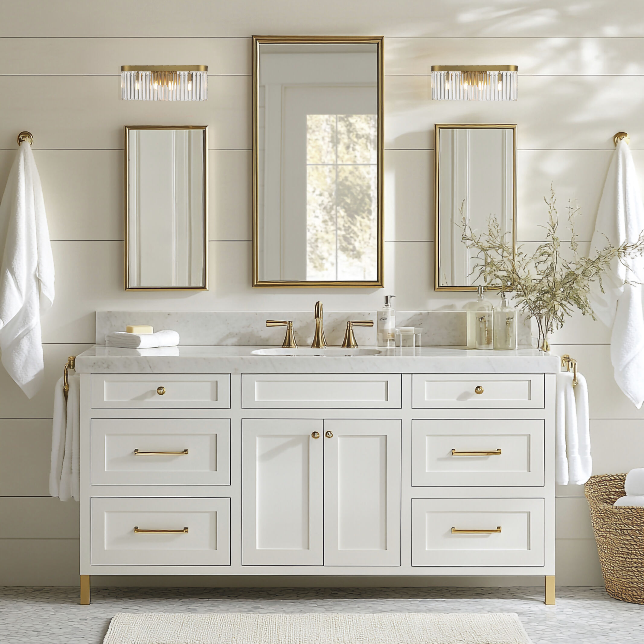 Emory Sconce Wall Light in Modern Gold