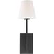 Lena 1 Light 6 inch Black Forged Sconce Wall Light