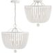 Rylee 4 Light 16.5 inch Matte White Semi Flush Ceiling Light