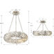 Broche 6 Light 18 inch Antique Silver Semi Flush Ceiling Light