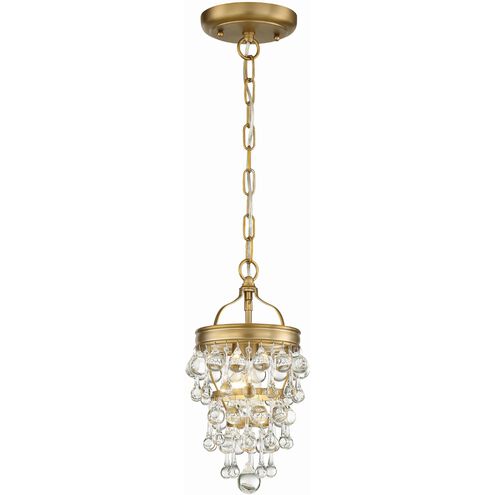 Calypso 1 Light 7.25 inch Vibrant Gold Mini Pendant Ceiling Light