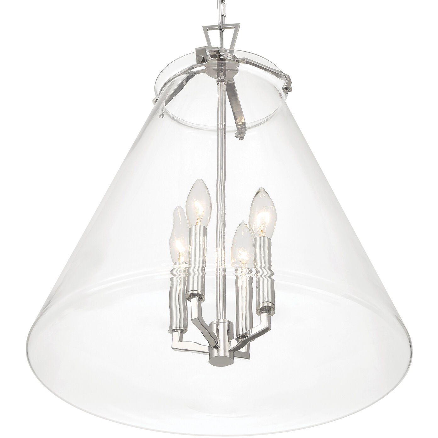 Voss Pendant Ceiling Light in Polished Nickel