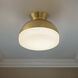 Gidget 2 Light 15 inch Vibrant Gold Flush Ceiling Light