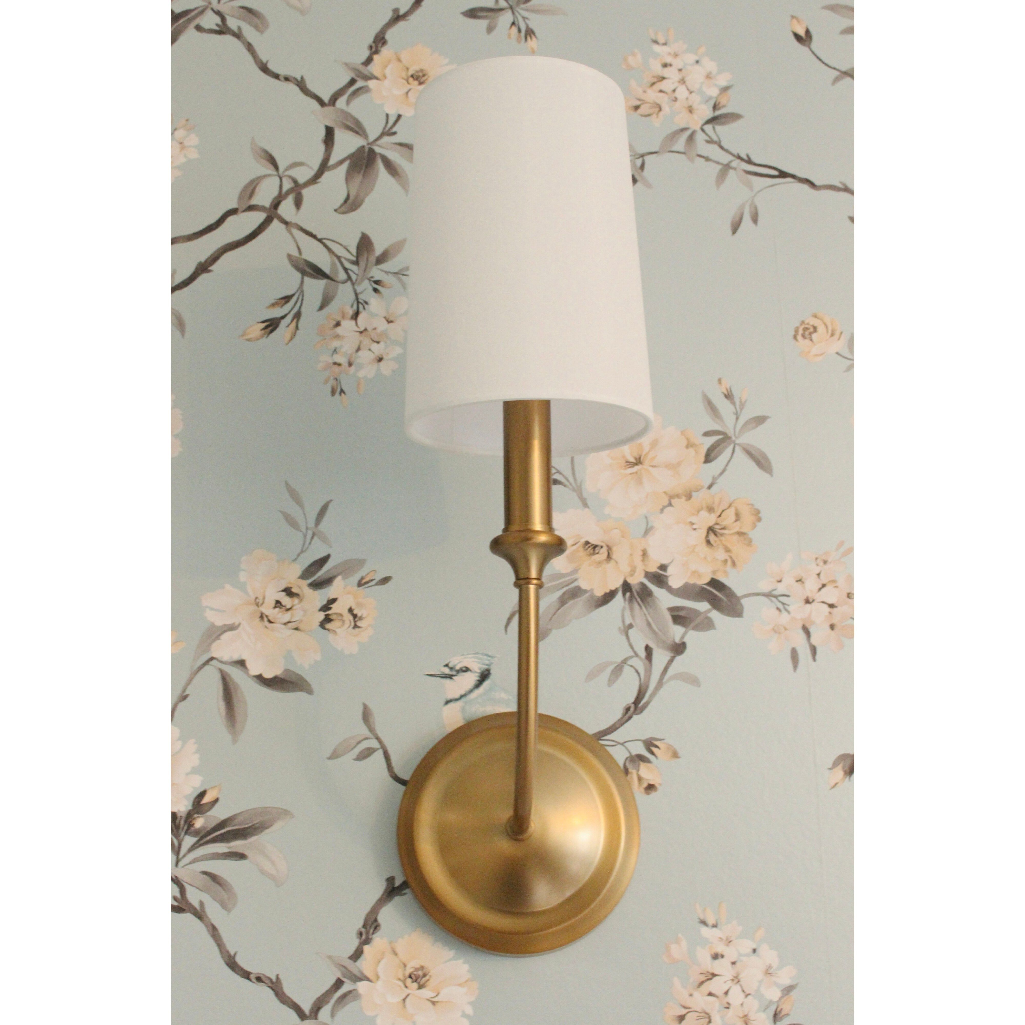 Sylvan 1 Light 4.75 inch Vibrant Gold Sconce Wall Light