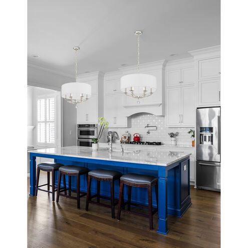 Mirage 6 Light 24 inch Polished Nickel Chandelier Ceiling Light