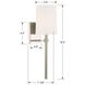 Bromley Bath Sconce Wall Light in Polished Nickel